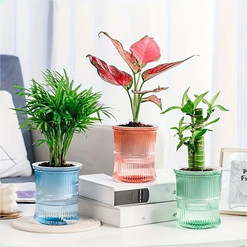 Self-Watering Bamboo Flower Pot