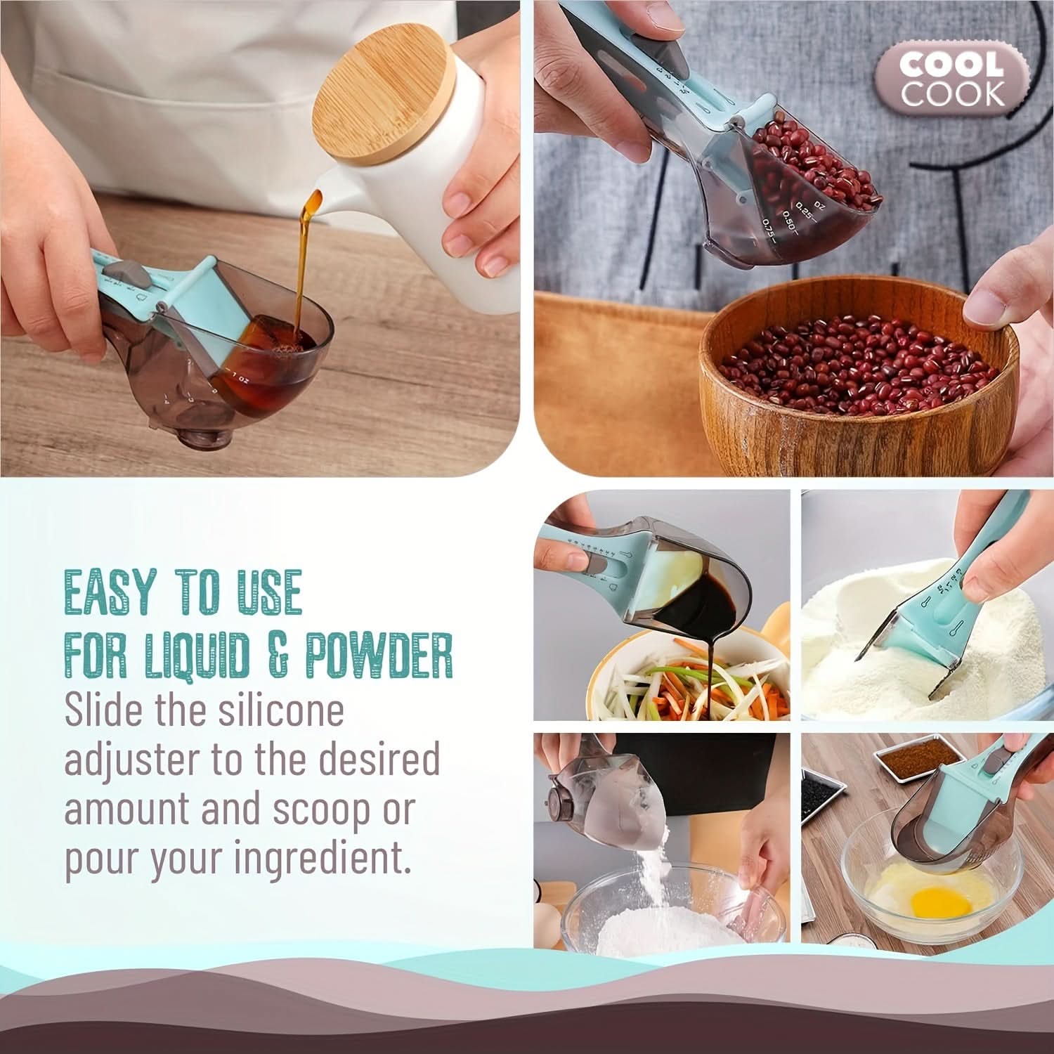 Adjustable Measuring Spoon Set, 2-Piece
