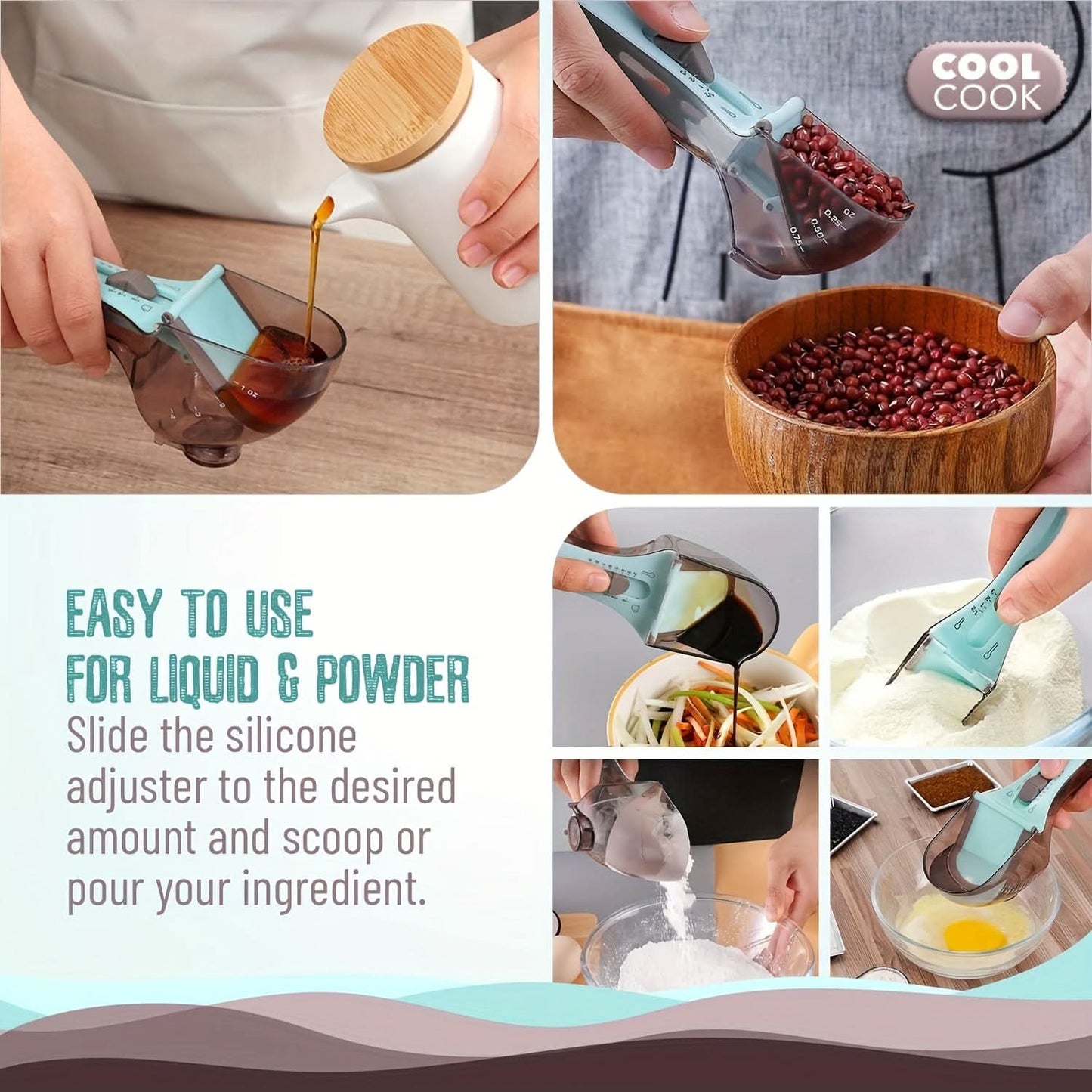Adjustable Measuring Spoon Set, 2-Piece