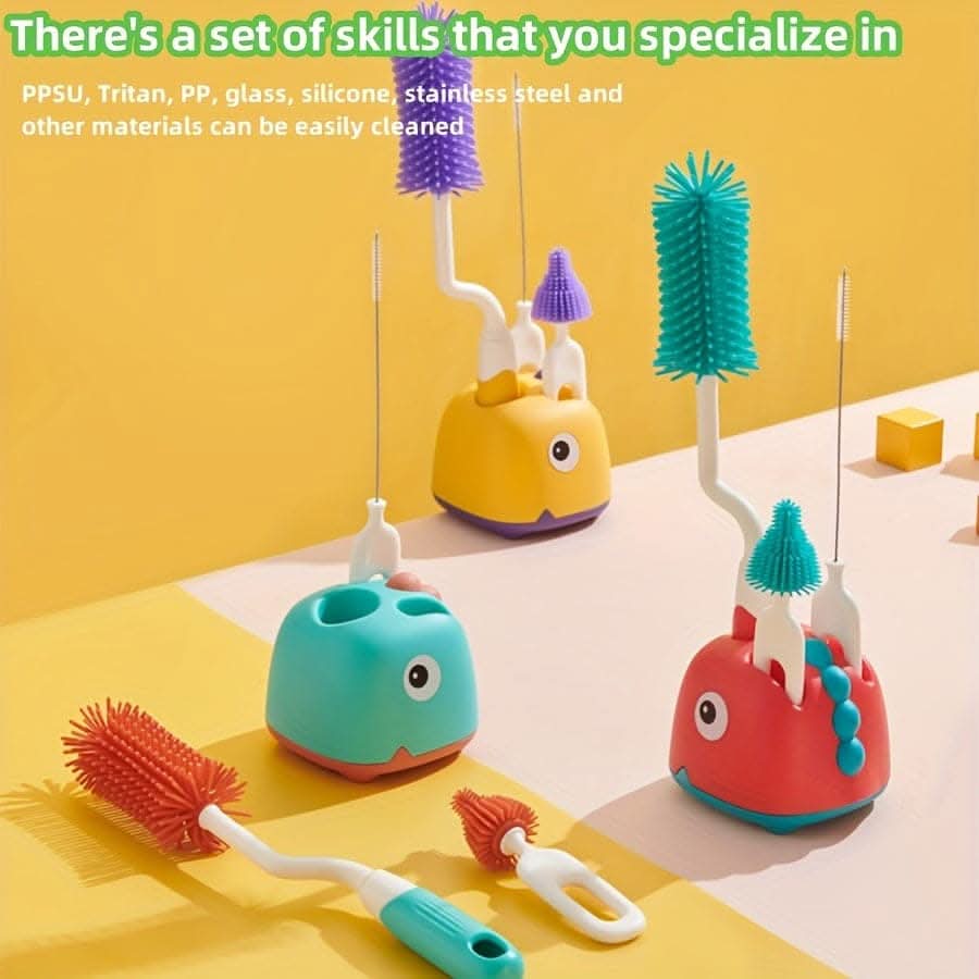3pcs Silicone Bottle Brush Set