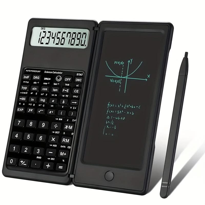 Scientific Calculator for Students – 10-Digit LCD Display with Notepad