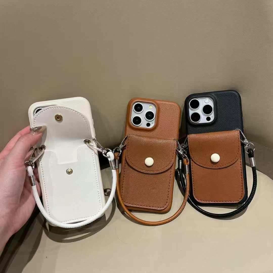Faux Leather Card Holder Phone Case