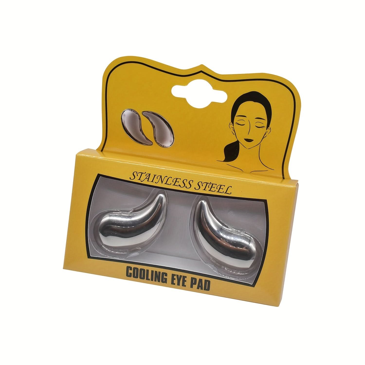 Reusable Stainless Steel Eye Masks – Cooling Gua Sha Tool for Facial Massage