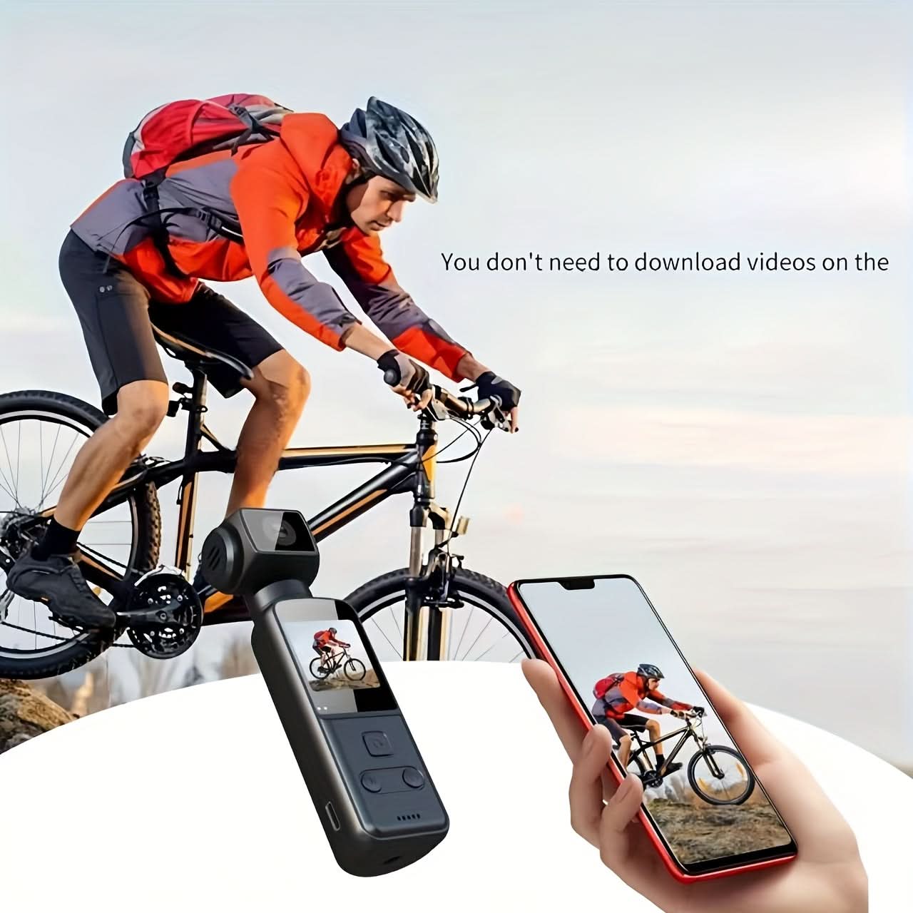 4K Ultra HD Action Camera with Stabilization, Rotating Lens & External Microphone