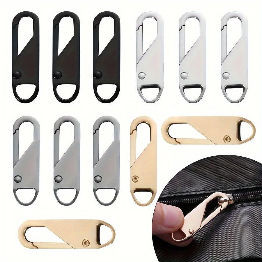 4-Pack Black Zipper Pull Replacement Set