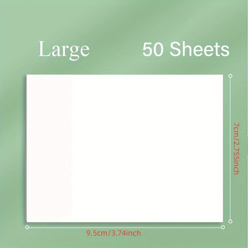 50-Sheet Clear Waterproof Sticky Notes – Memo Pads