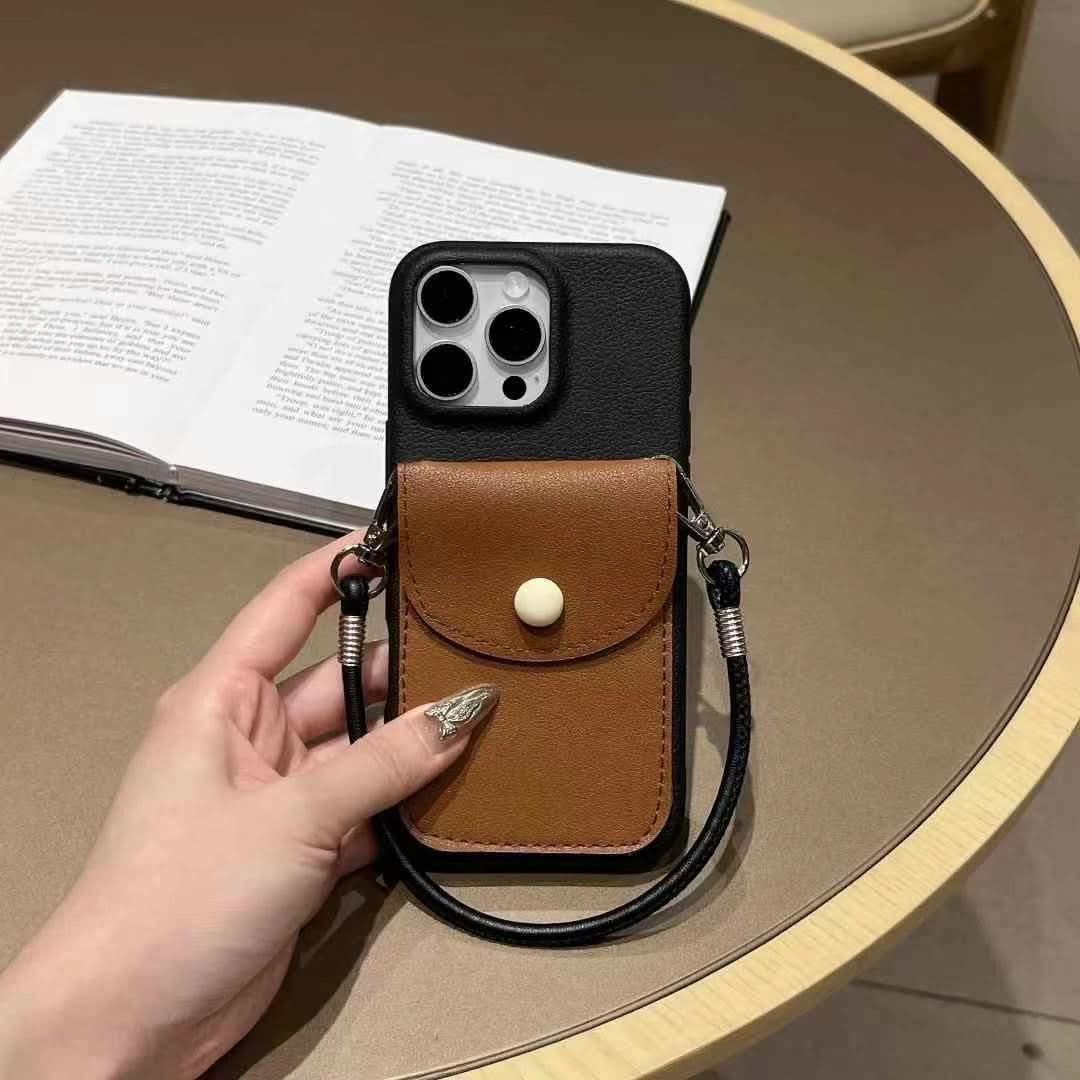 Faux Leather Card Holder Phone Case