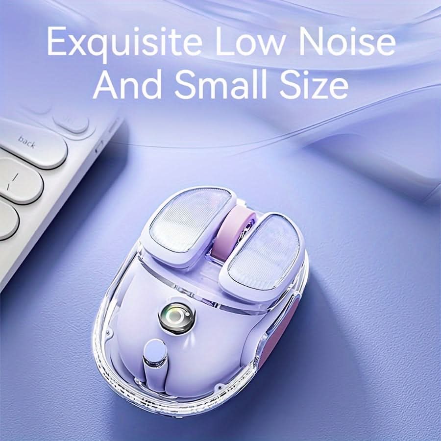 Rechargeable Wireless Mini Mouse with 4800 DPI- LED Backlit