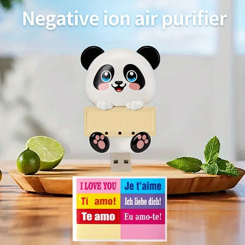 Cute Animal USB Car Air Purifier – Negative Ion Odor Eliminator