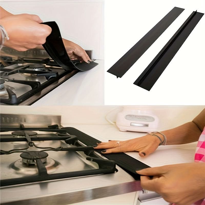 2-Pack Silicone Kitchen Gap Covers – Heat, Water & Stain Resistant Seals