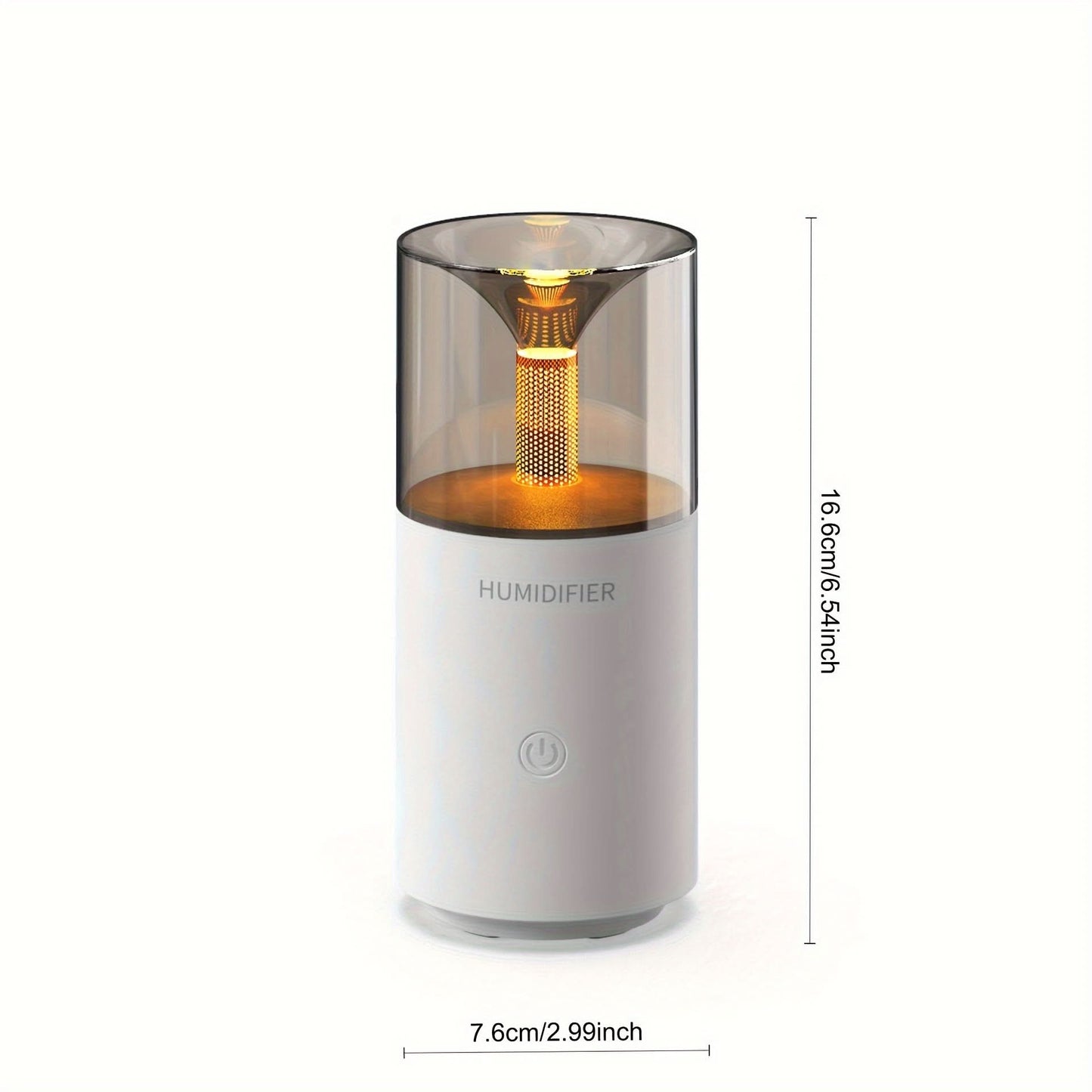 Vintage USB Candlelight Humidifier & Diffuser – Compact for Home & Office