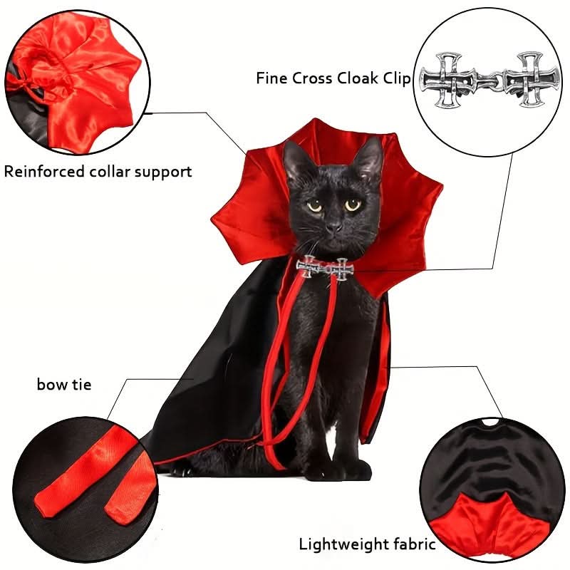Vampire Pet Cape & Collar Set