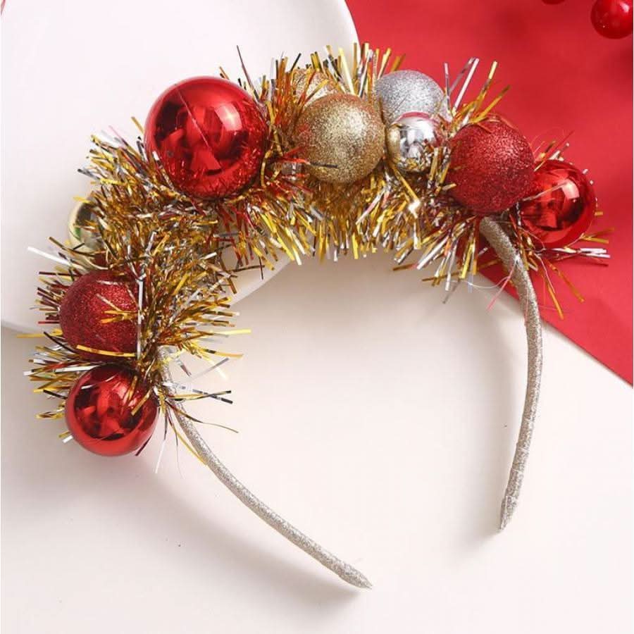 Golden Christmas Headband – Festive Holiday Hair Accessory