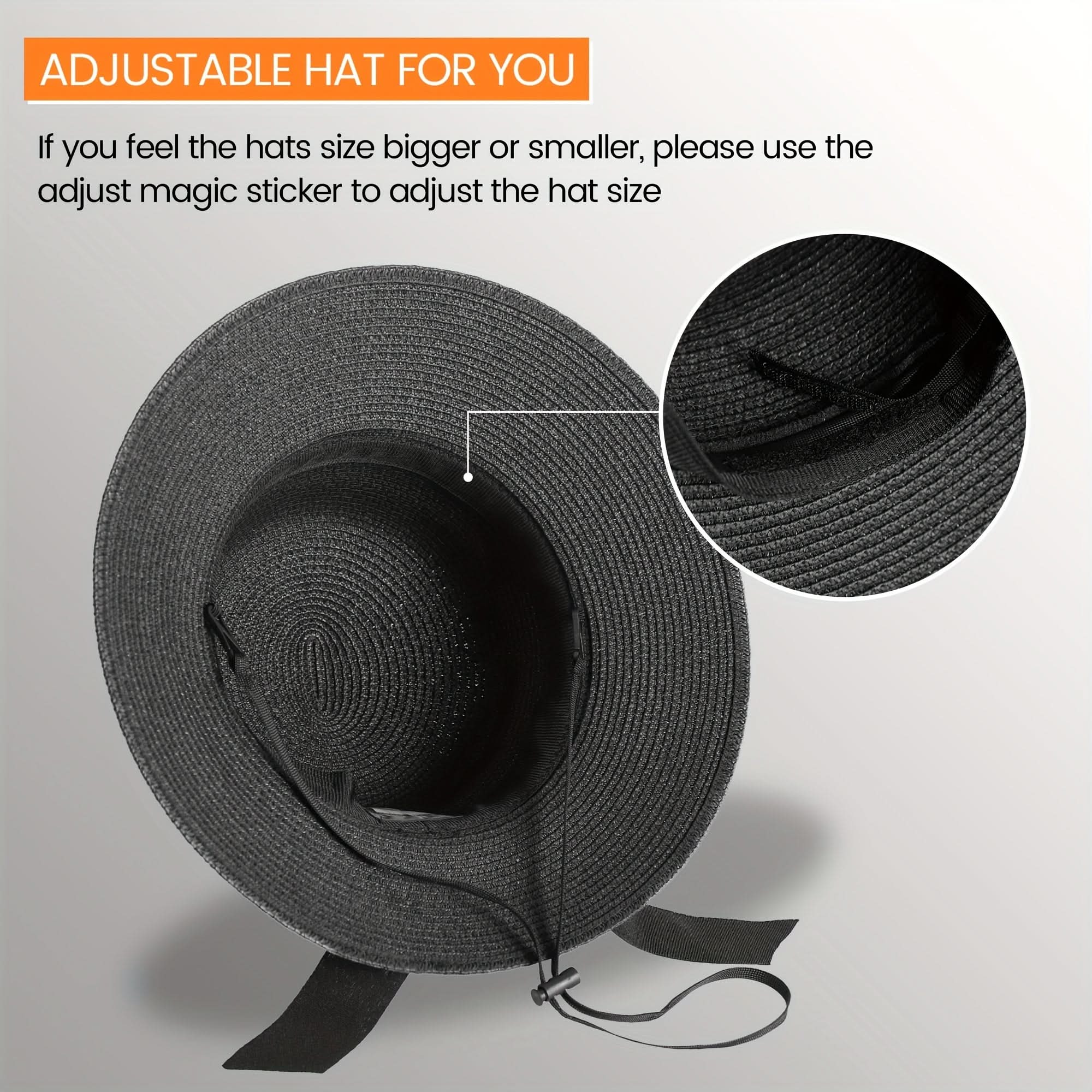Women’s Wide Brim Straw Sun Hat – Foldable UV Protection Beach Hat
