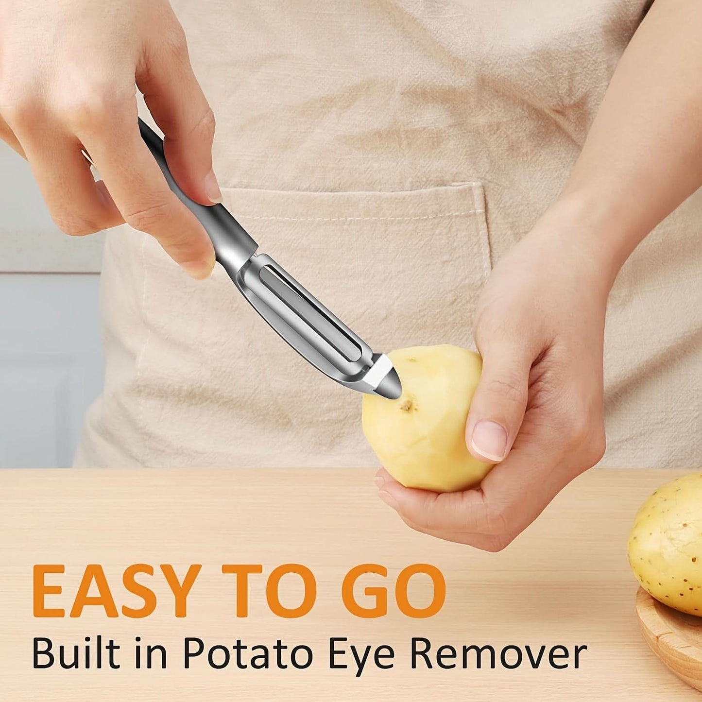 Pack of 2 Stainless Steel Vegetable Peelers