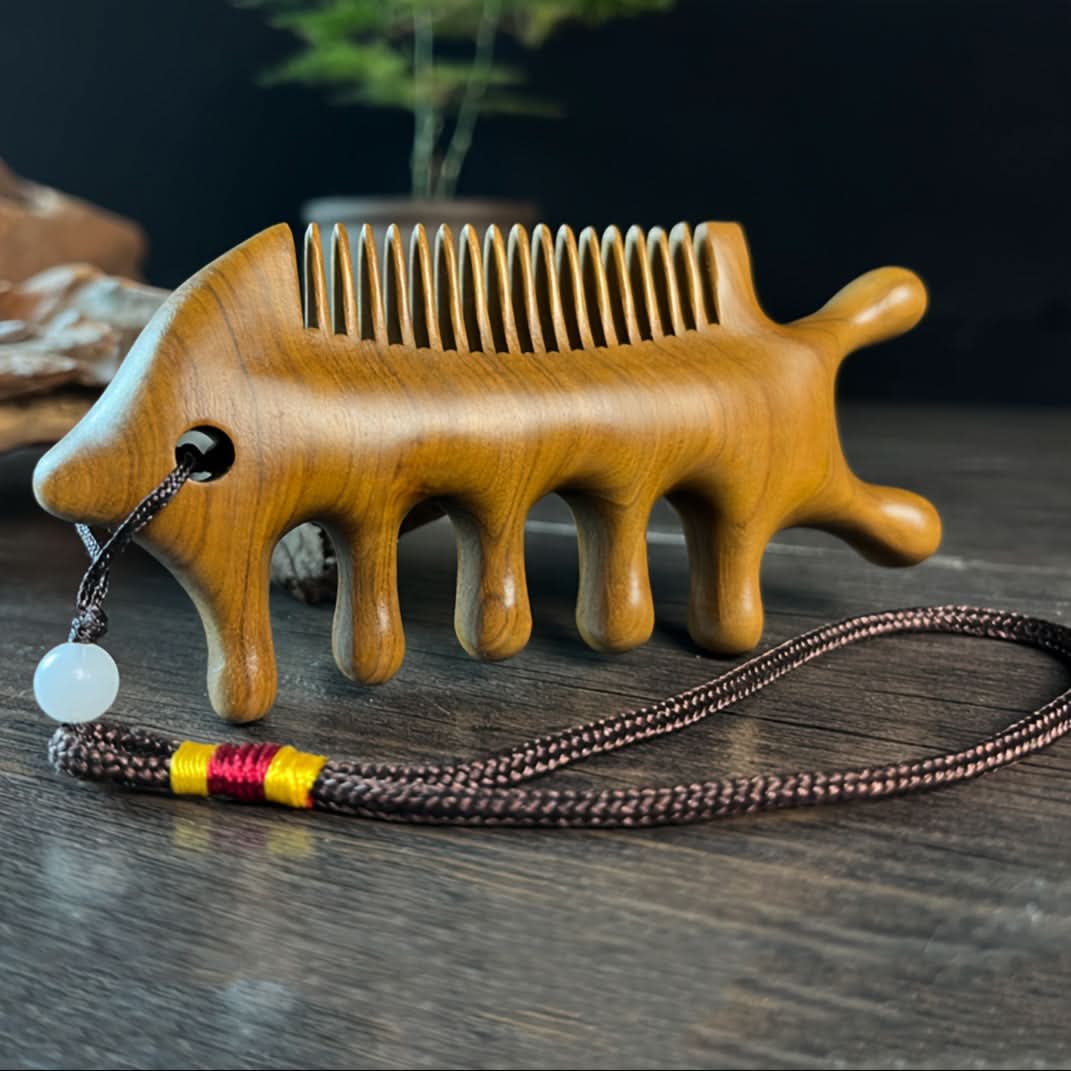 3-in-1 Wooden Massage Hair Brush Comb