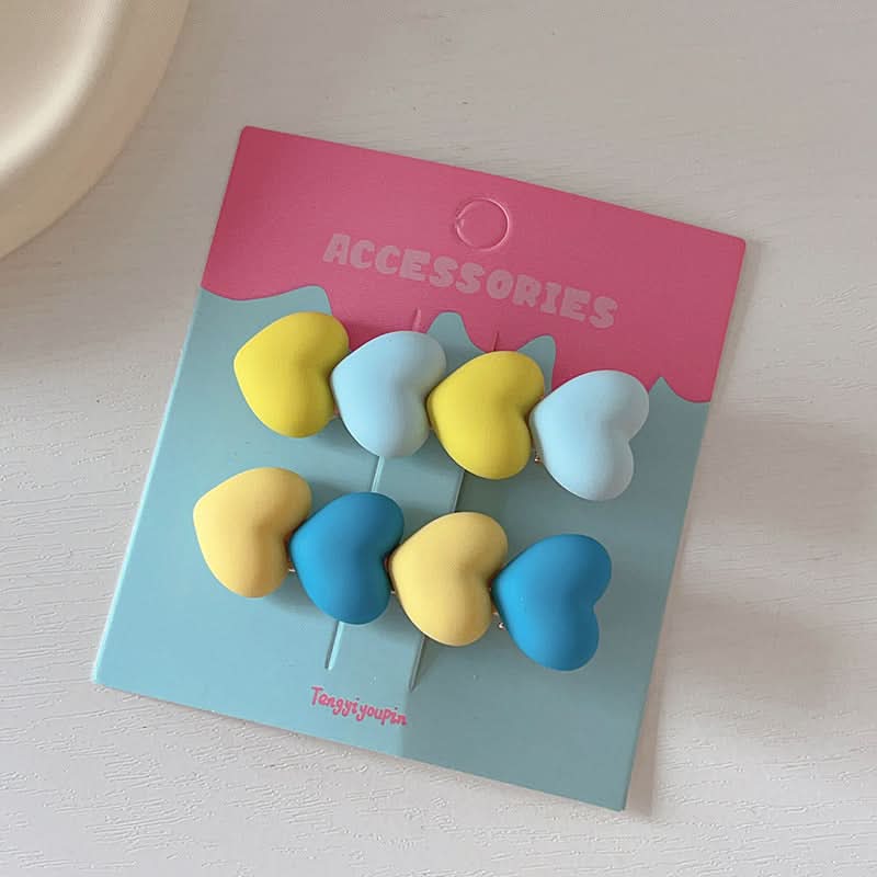 6-Pack Y2K Dopamine Hairpins – Trendy Girls' Hair Accessories