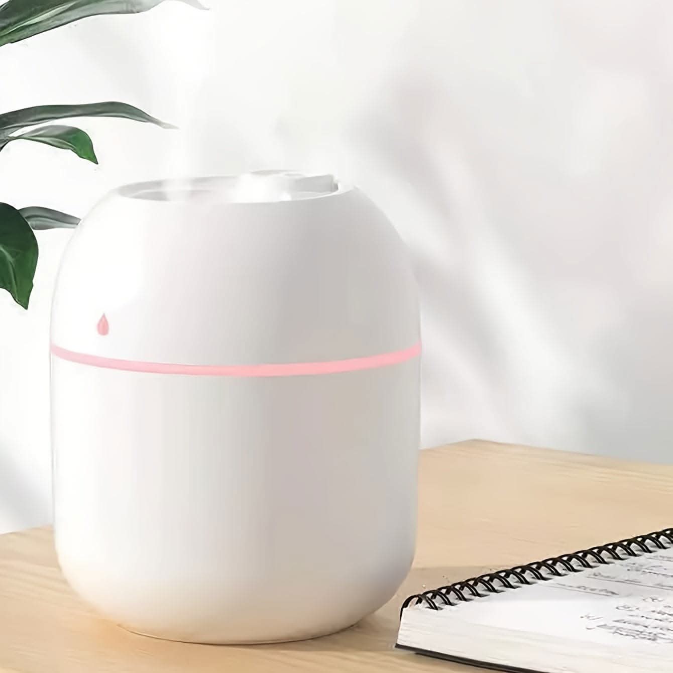 220ml Large Capacity Mini Desktop Humidifier - Whisper-Quiet & USB Powered