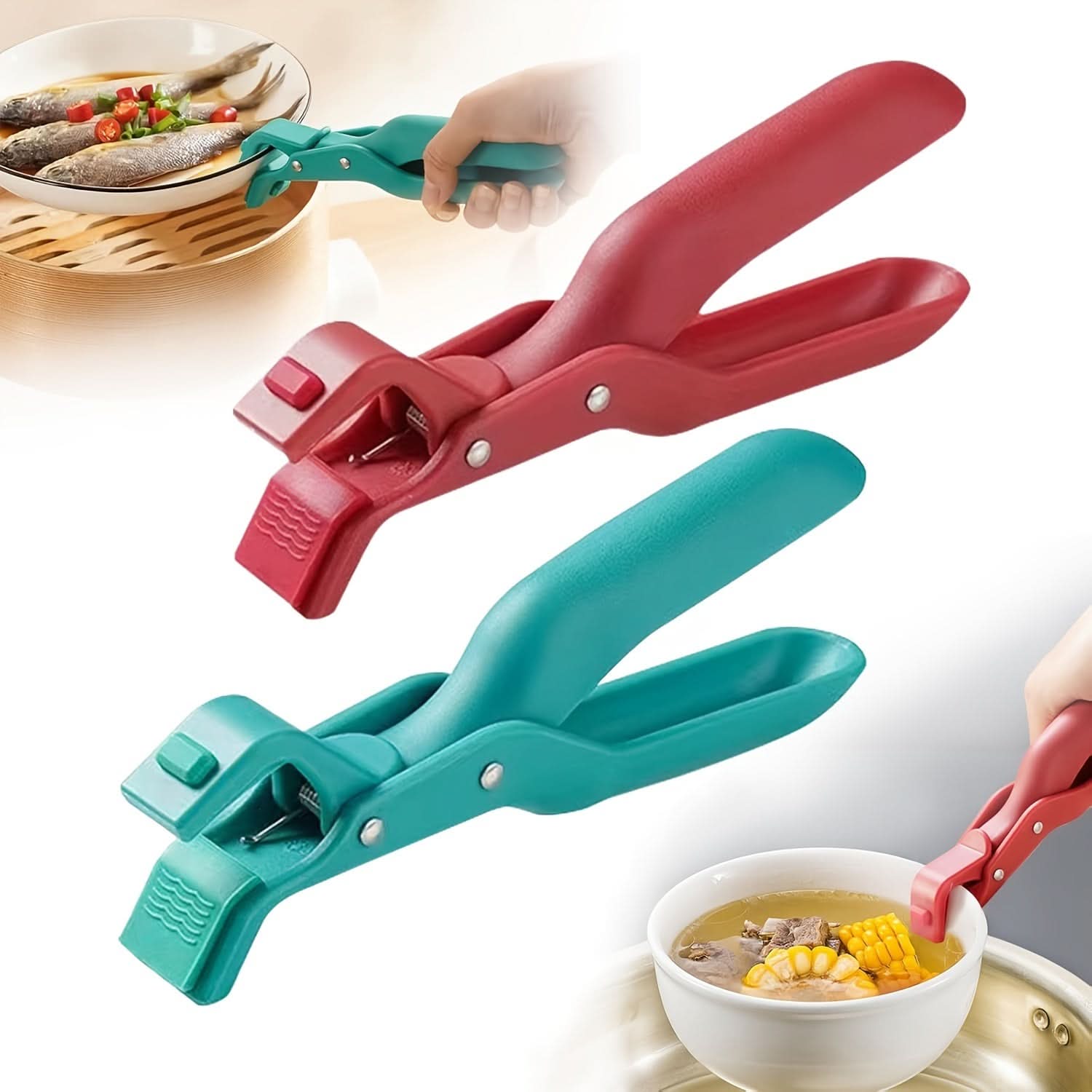 Pack 2-pcs. Silicone Anti-Scald Bowl Clips