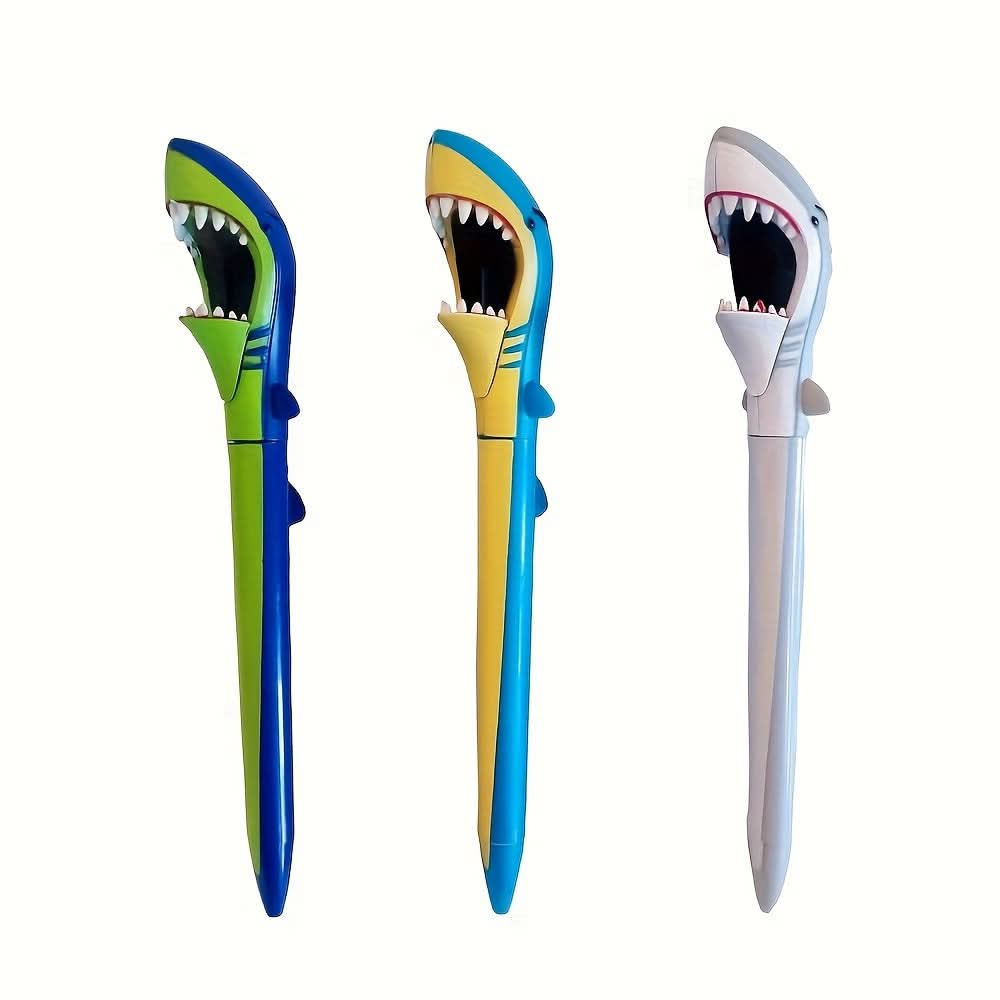 Shark-Themed Retractable Ballpoint Pen – Fun & Ergonomic Cartoon Stationery