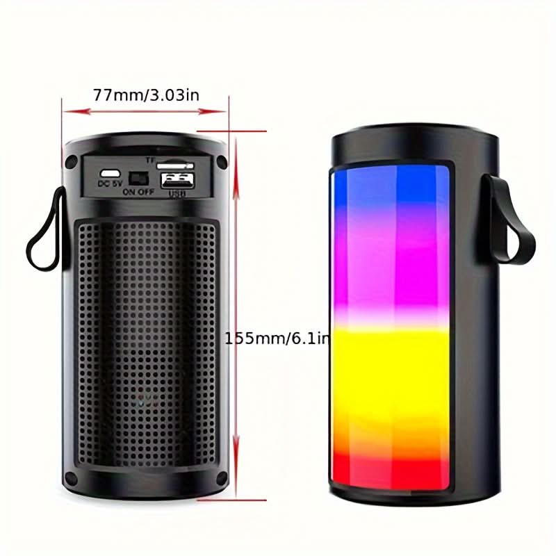 RGB Portable Wireless Speaker with 360° Sound