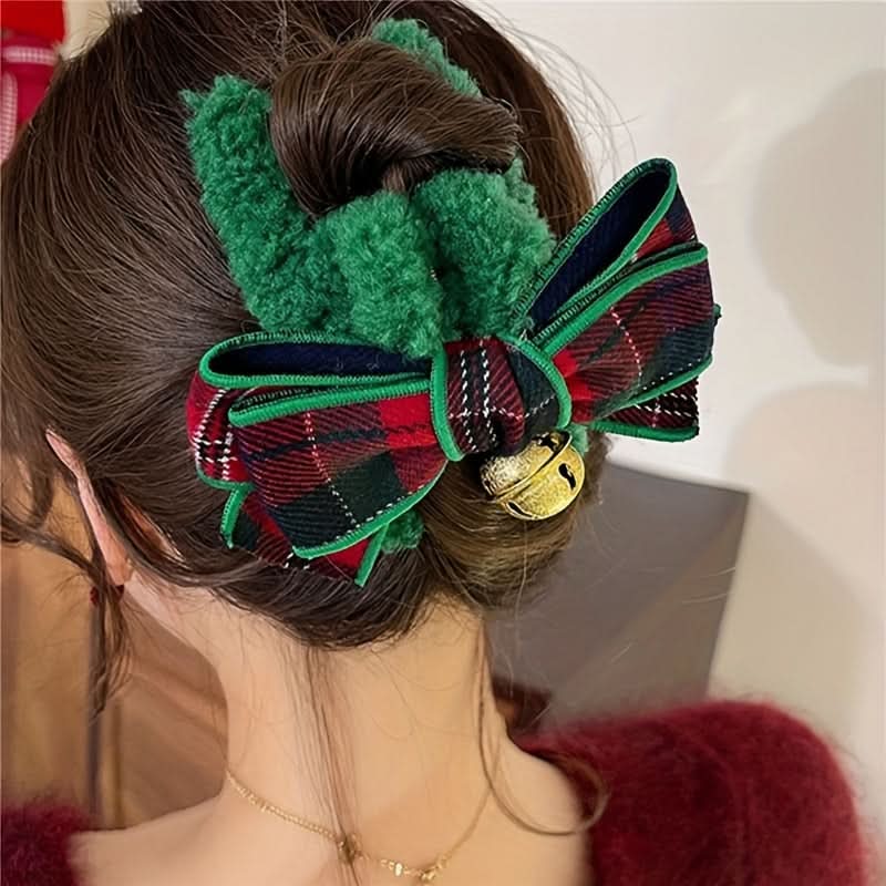 4pcs Christmas Bow Hair Clips for Women