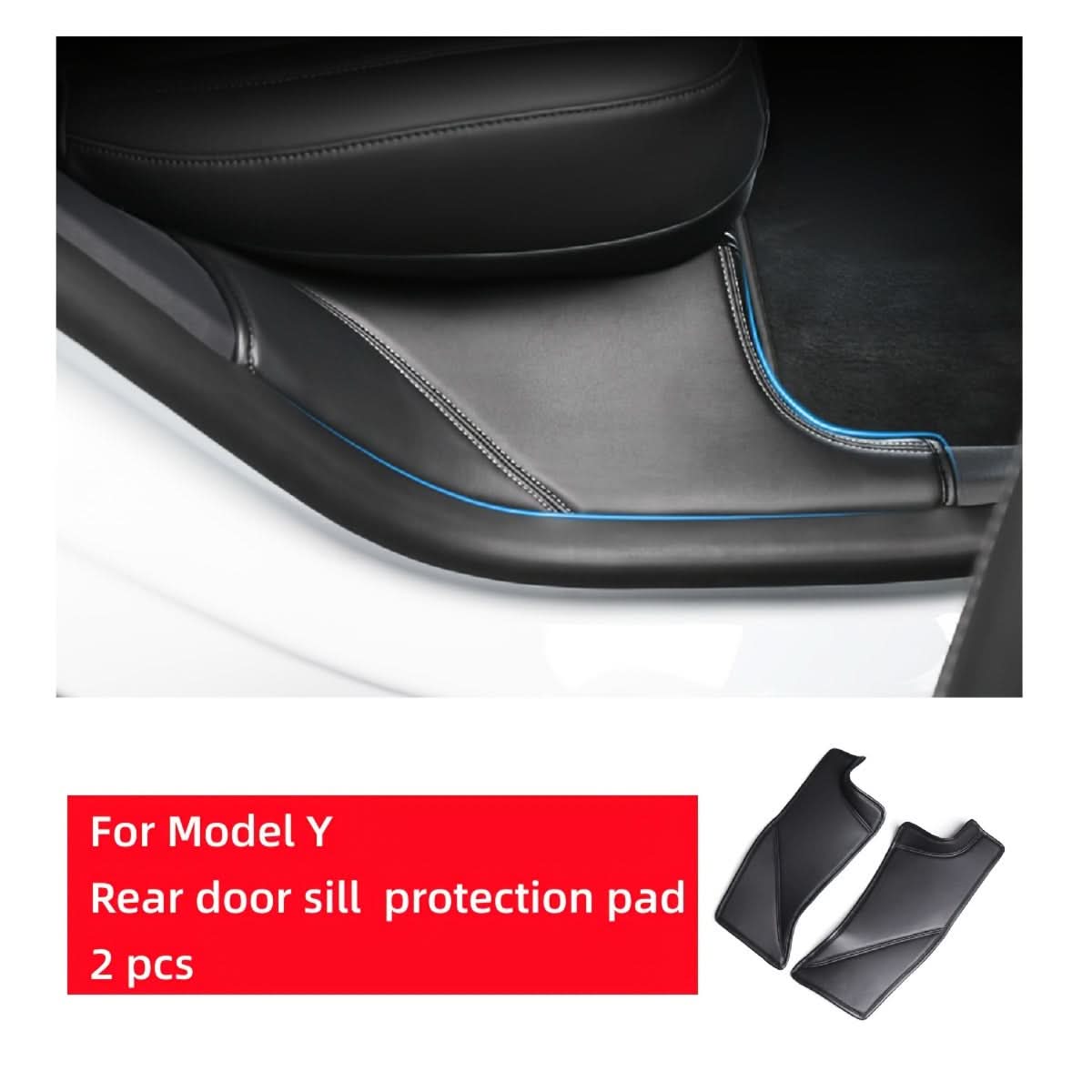 PU Leather Rear Seat Threshold Protector