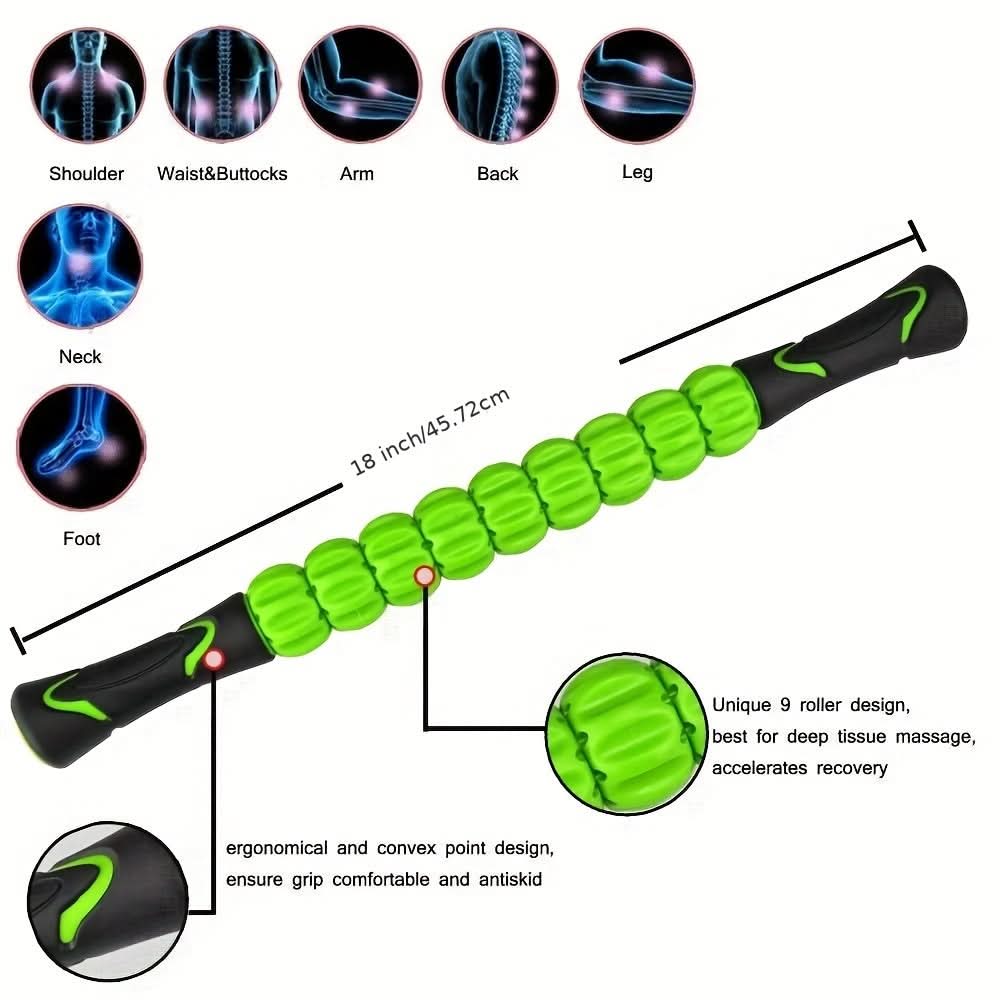 Muscle Fascia Release Roller Stick for Recovery