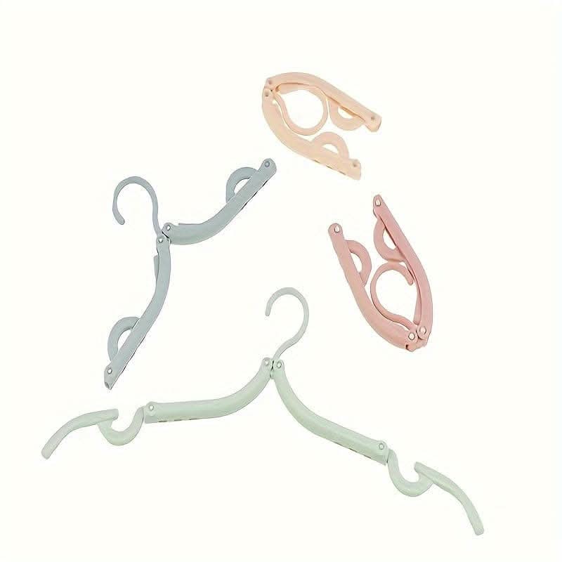 10pcs Premium Foldable Travel Cloth Hangers – Space-Saving & Durable