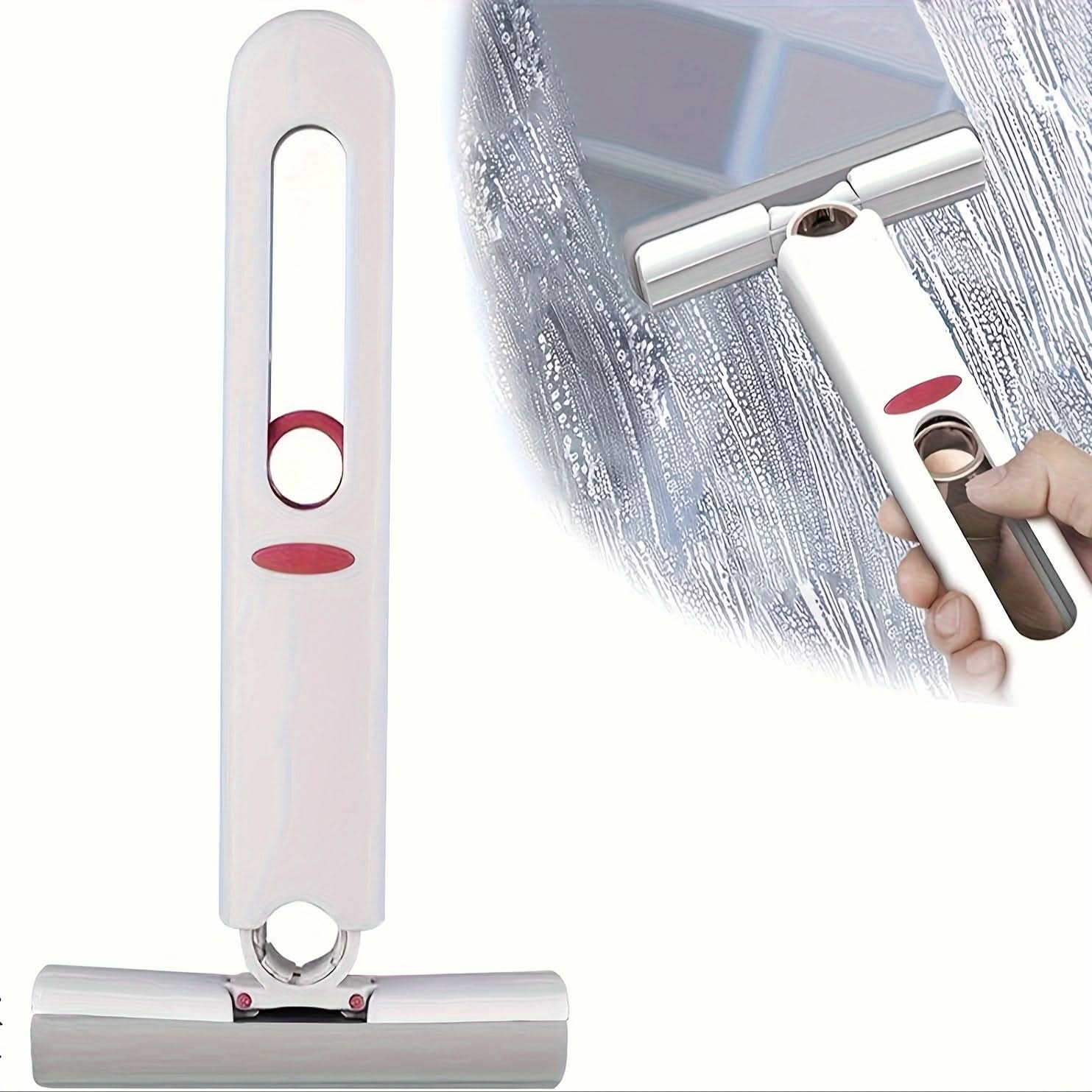 Compact Self-Wringing Mini Mop - Reusable & Absorbent for Home, Car, and Glass