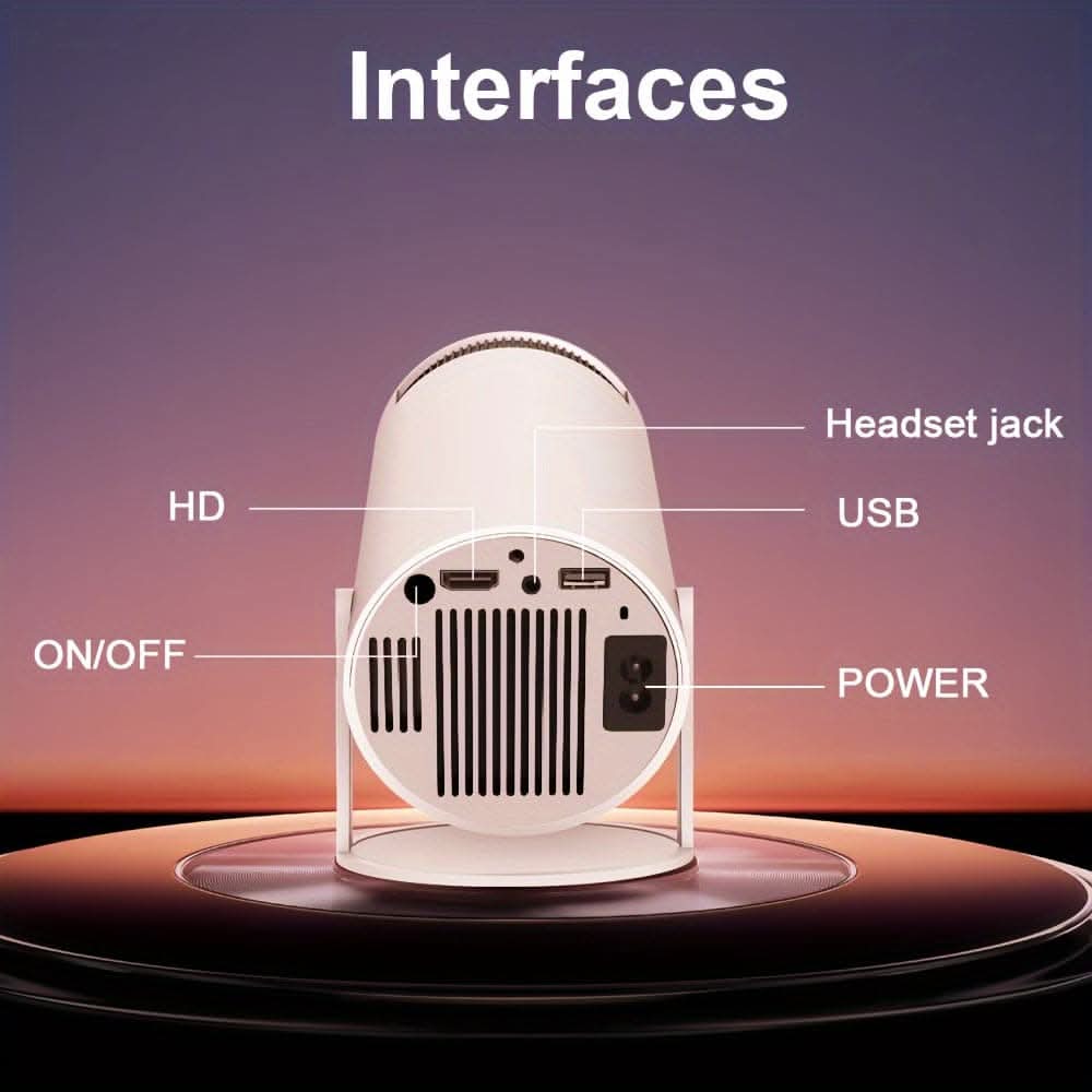 4K Full HD Projector - 3000+ Lumens, Home Theater & Gaming Projector