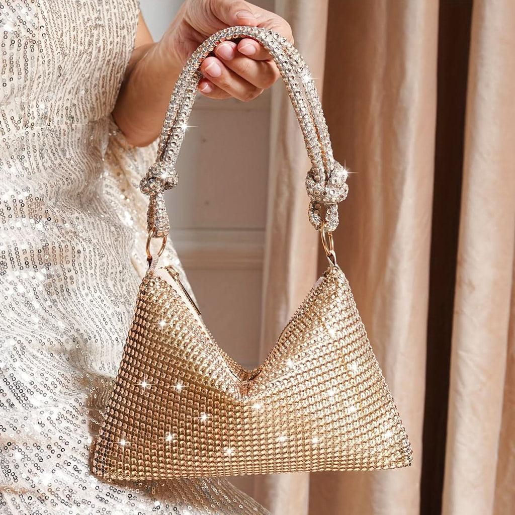 Sparkling Rhinestone Wedding & Prom Clutch Bag