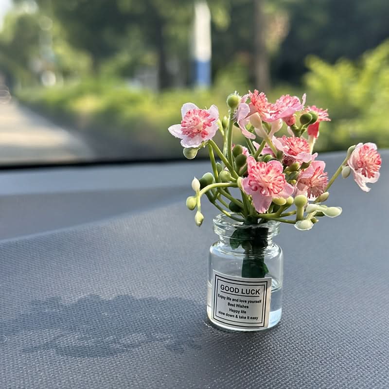 Miniature Glass Flower Pot – Elegant Tabletop Décor