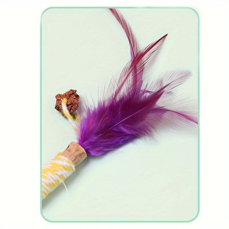 4pcs Interactive Cat Toys with Wand & Ball