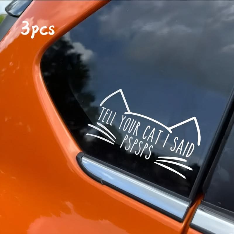Cat Car Stickers for Bumper, Laptop & More