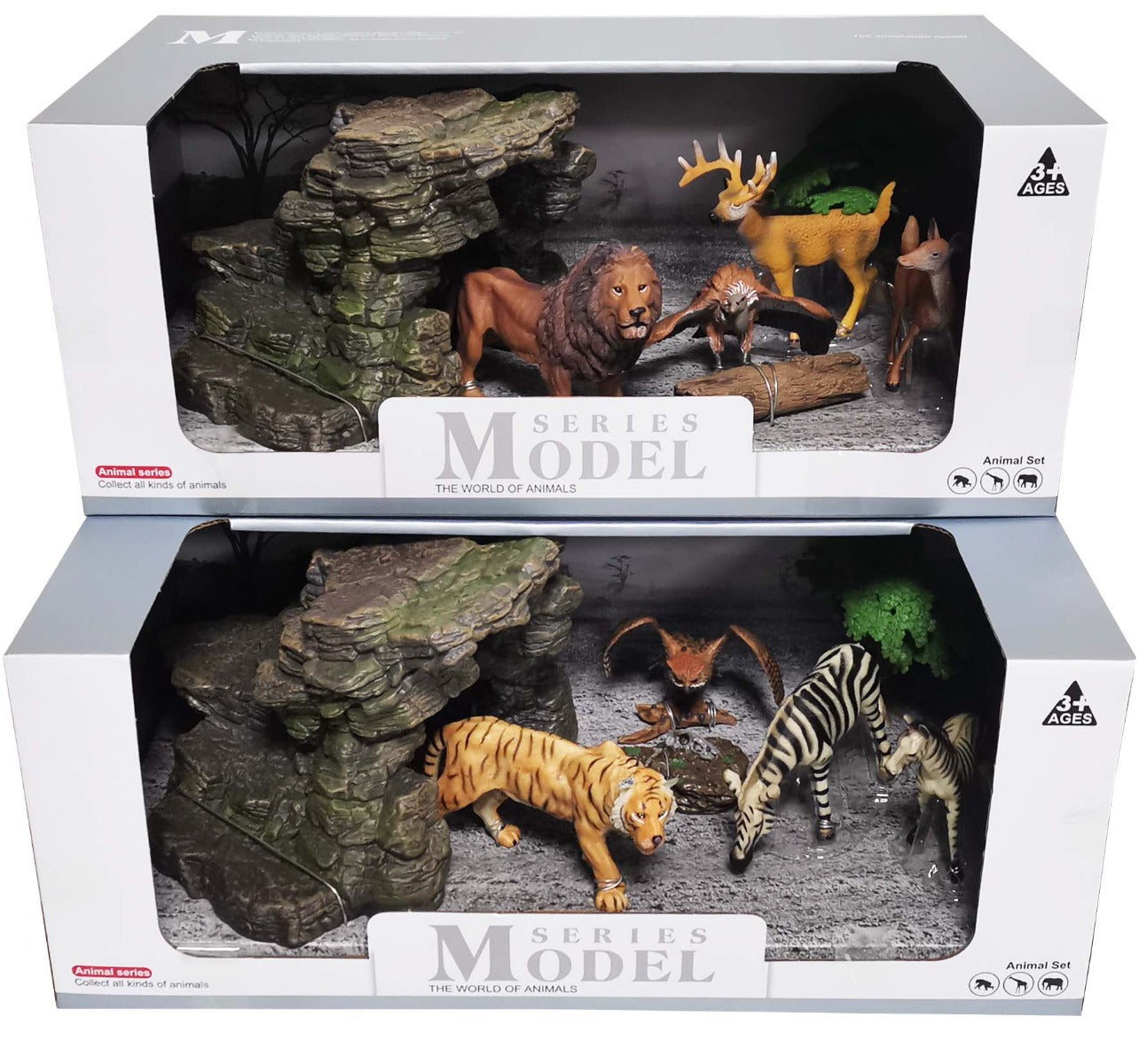 Model Animal Series Figure Mix 4pcs Set 2 Assorted