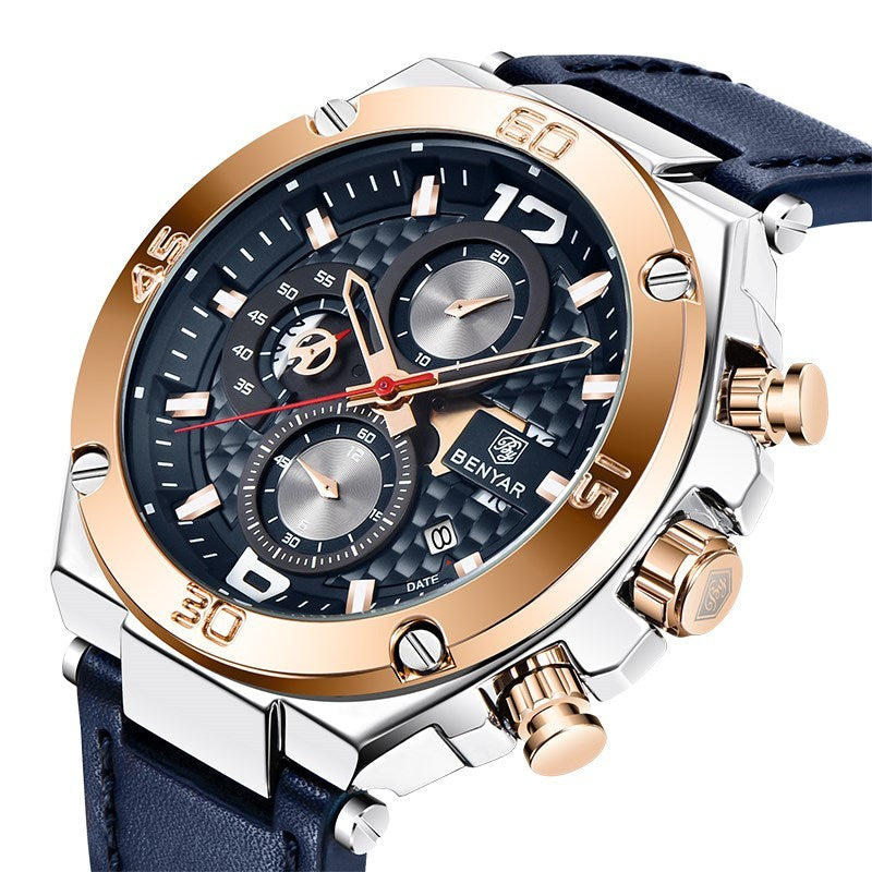 Benyar BY-5151M Multifunctional quartz watch For Men