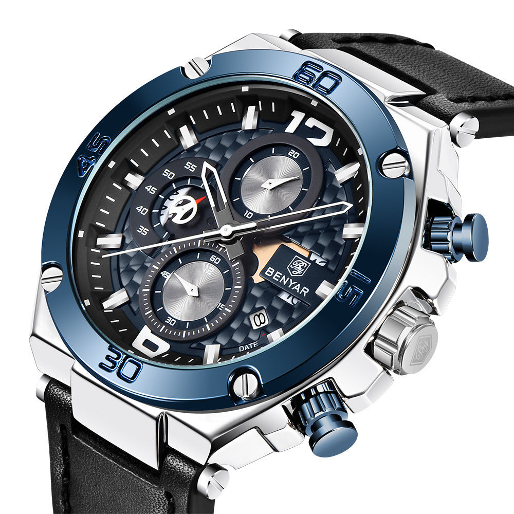 Benyar BY-5151M Multifunctional quartz watch For Men