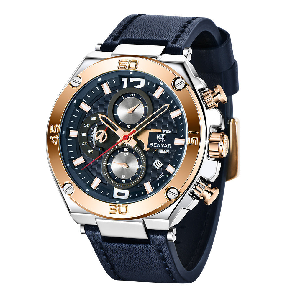 Benyar BY-5151M Multifunctional quartz watch For Men