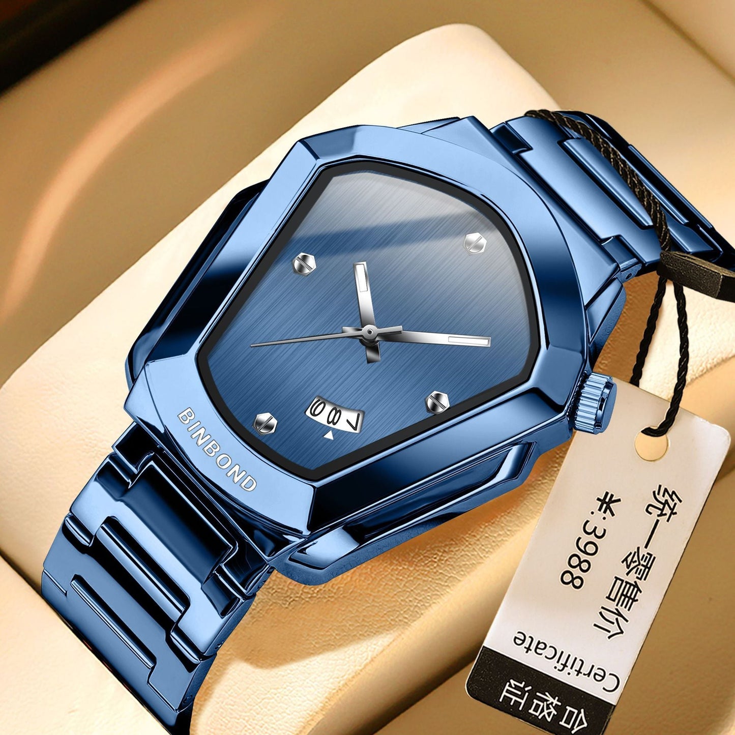 Binbond B760 Unisex Quartz Watch with Date display