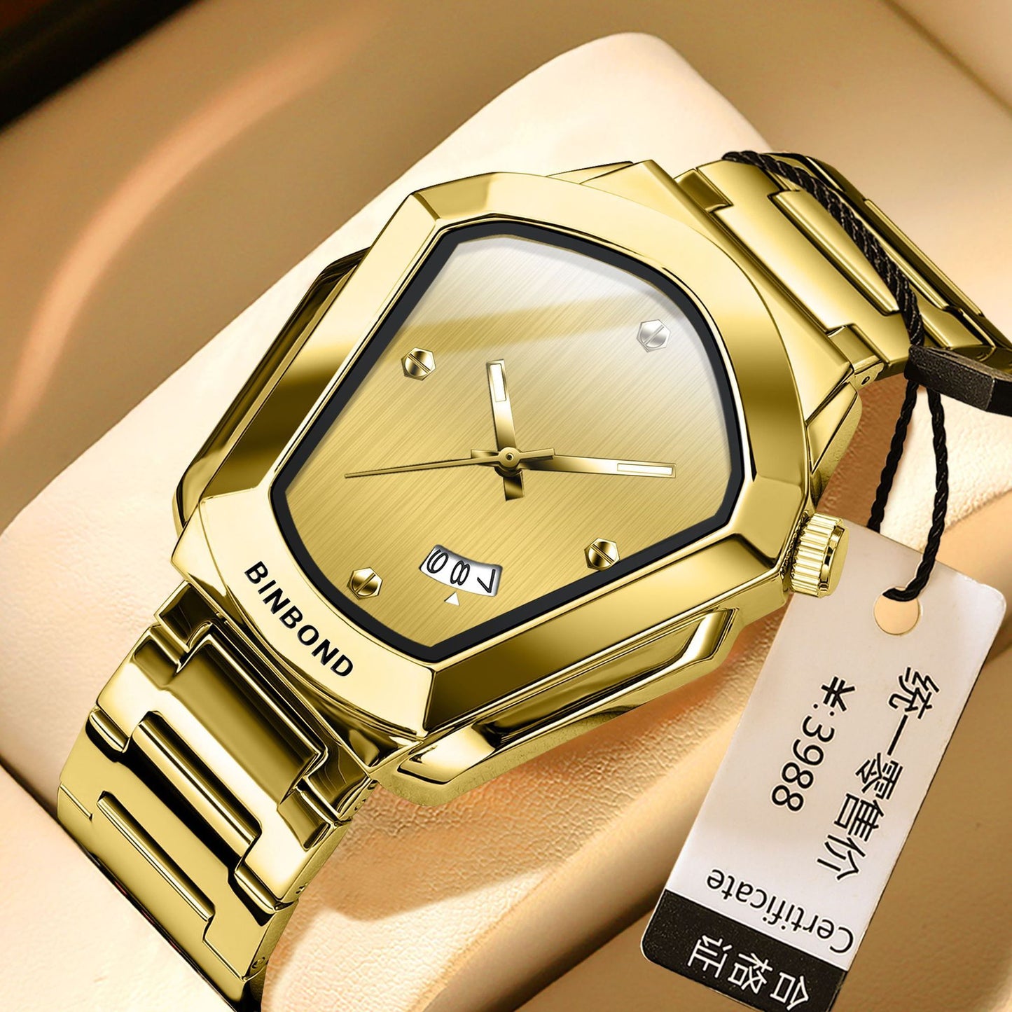 Binbond B760 Unisex Quartz Watch with Date display