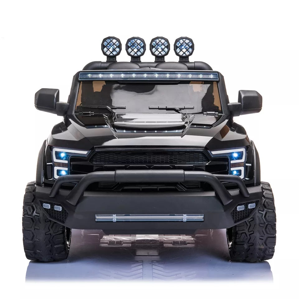 Kids 6x6 12V Battery Operated Pick Up Car Black