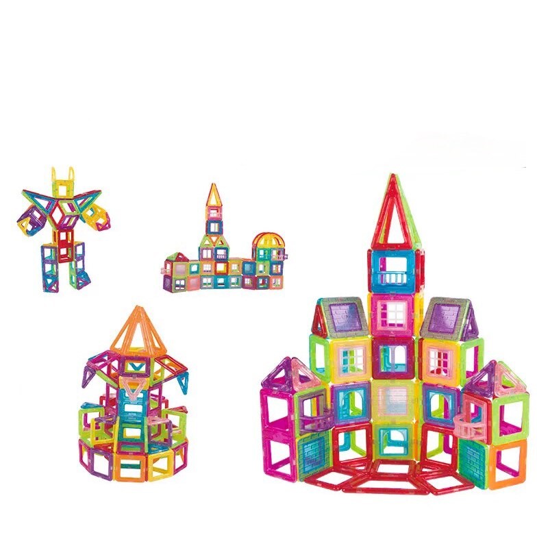Magnetic Mini Tiles Building Blocks Set 184pcs