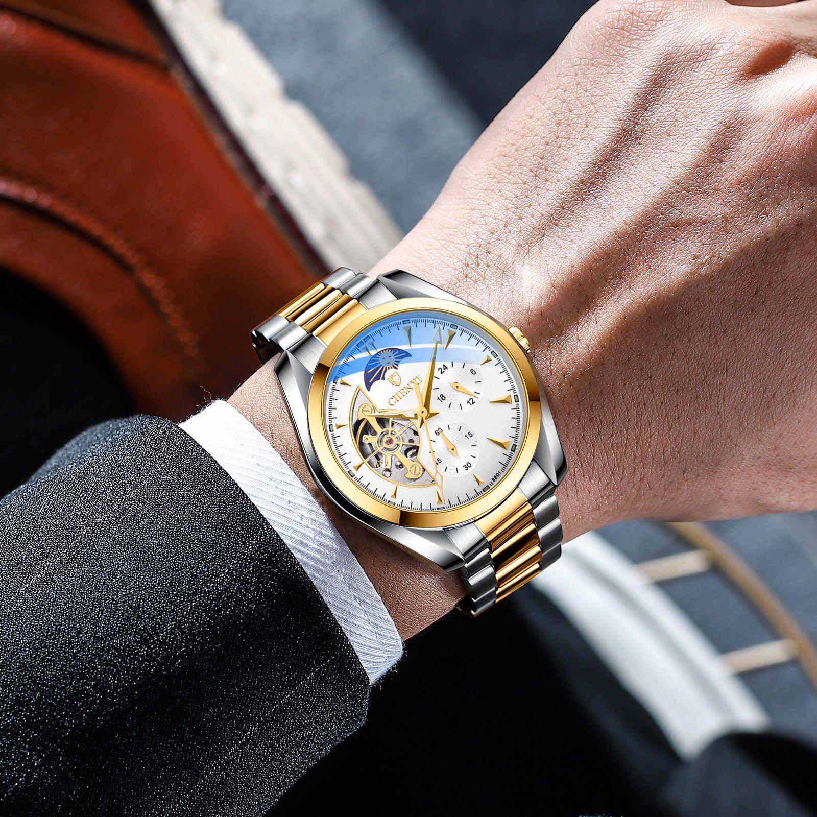 CHENXI Moonphase Automatic Mechanical Watch For Men 8801