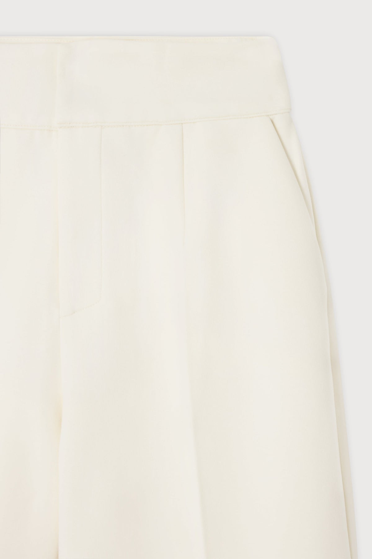 Cotton Mix Structured Trousers
