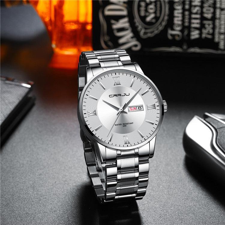 CRRJU Steel Casual Quartz Analog Watch For Men 2175