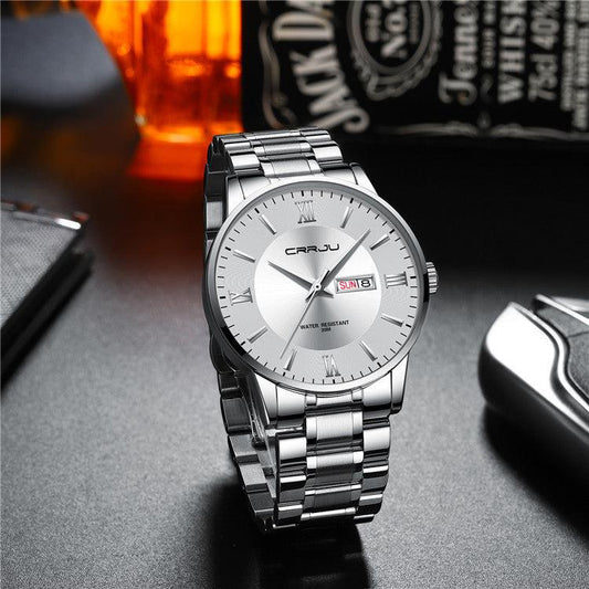 CRRJU Steel Casual Quartz Analog Watch For Men 2175