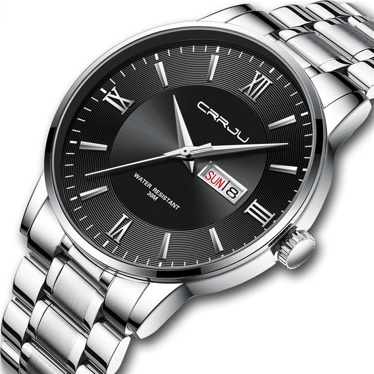 CRRJU Steel Casual Quartz Analog Watch For Men 2175