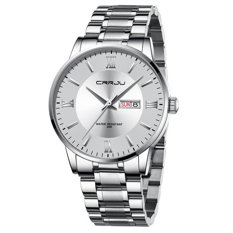 CRRJU Steel Casual Quartz Analog Watch For Men 2175