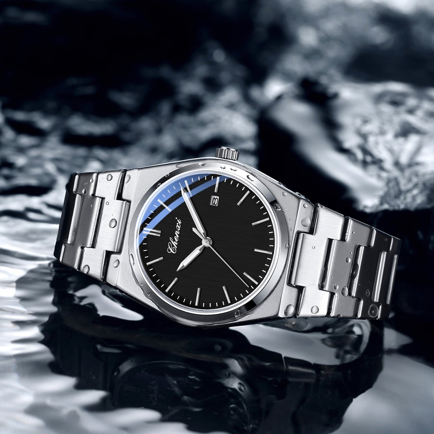 Chenxi Quartz Watch Luminous Calendar Waterproof Watch for Men CX683